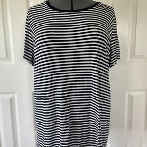 Torrid Perfect Tee- Super Soft Black and White Stripe Size 2